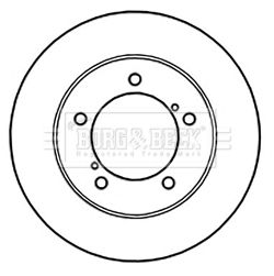 BORG & BECK Тормозной диск BBD5219